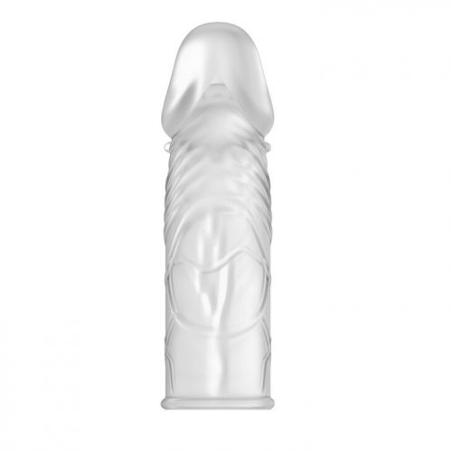 Насадка-презерватив удлиняющая с шипами Penis Sleeve Cristal прозрачная